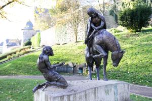 Skulptur des Hl. Martin in Olpe